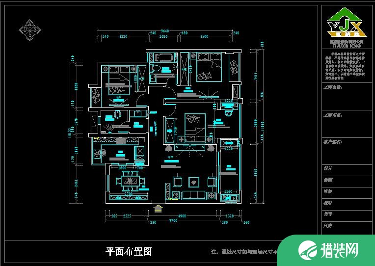 武汉百步亭现代城 三居室欧式风格装修设计效果图