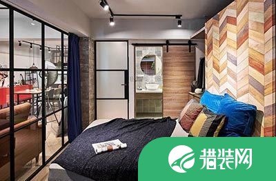 重庆79㎡混搭工业风格三居室装修效果图