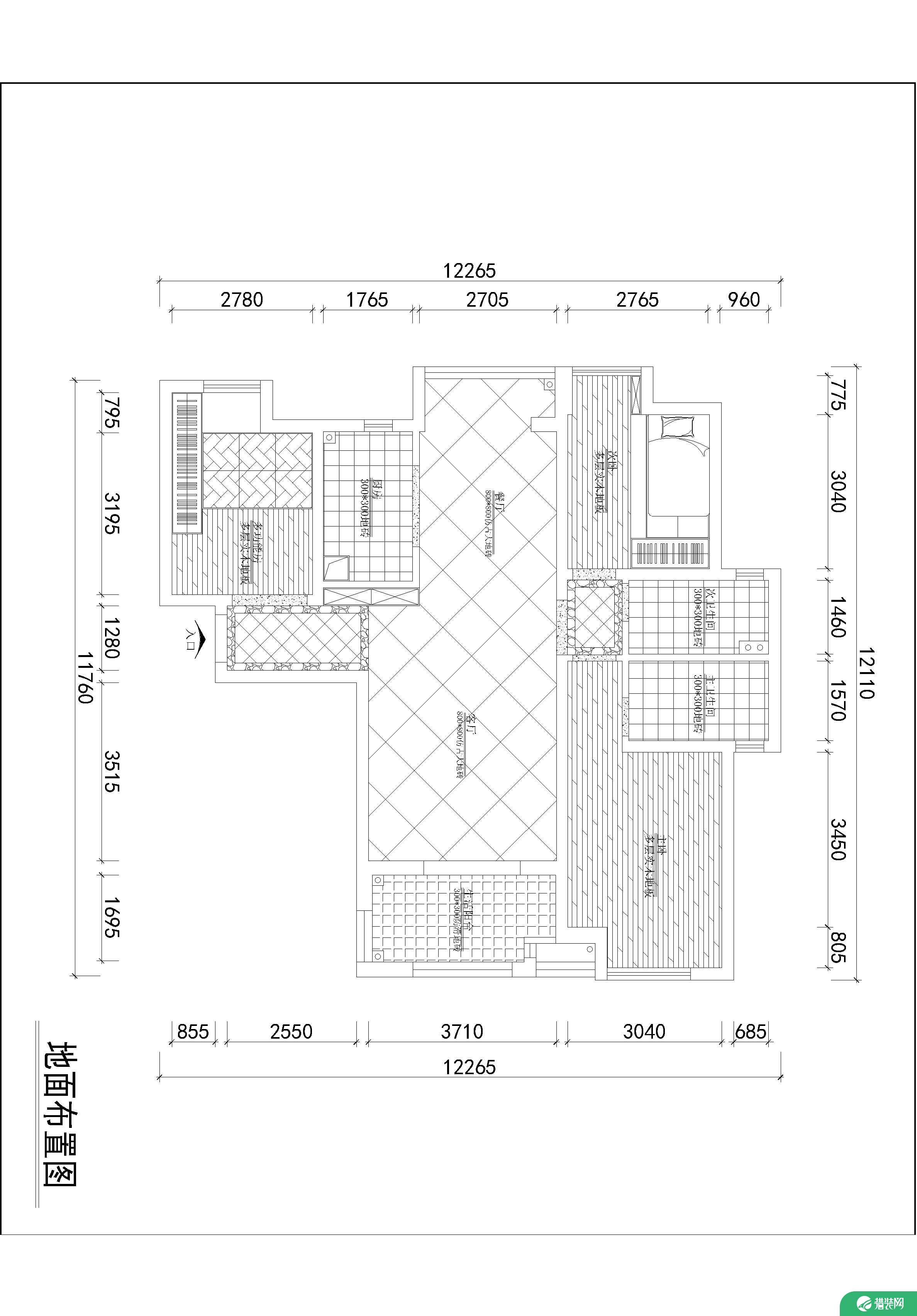 武汉浪漫美式三居室装修案例