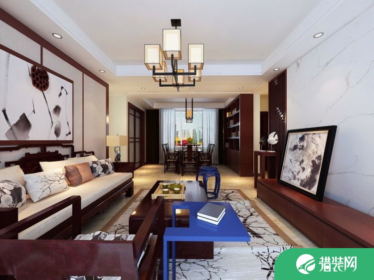 新中式魅力，和达和城三居室140平装修案例