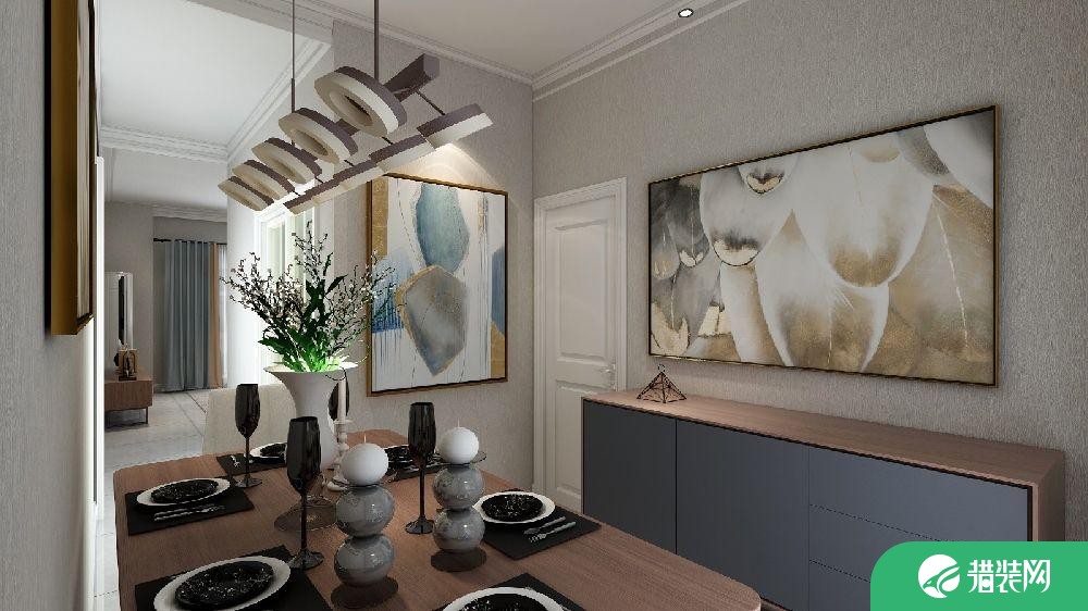 六安华安龙泊湾现代风格三居室装修案例，96平米的房子装修多少钱？