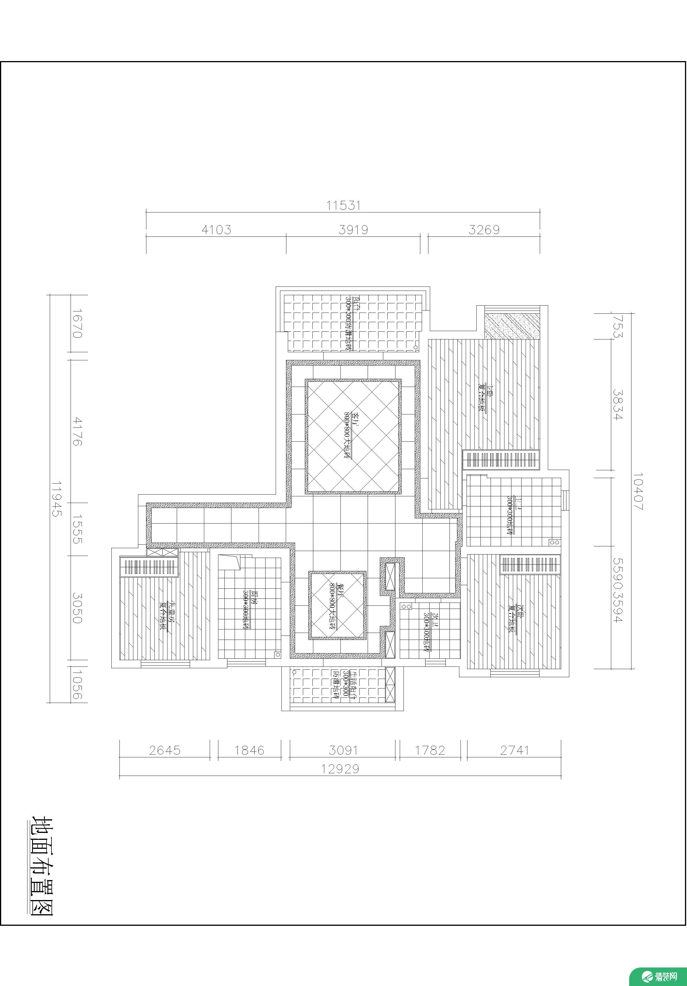 武汉银湖城欧式风格三居室设计案例