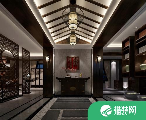福州中式风格四居室装修效果图