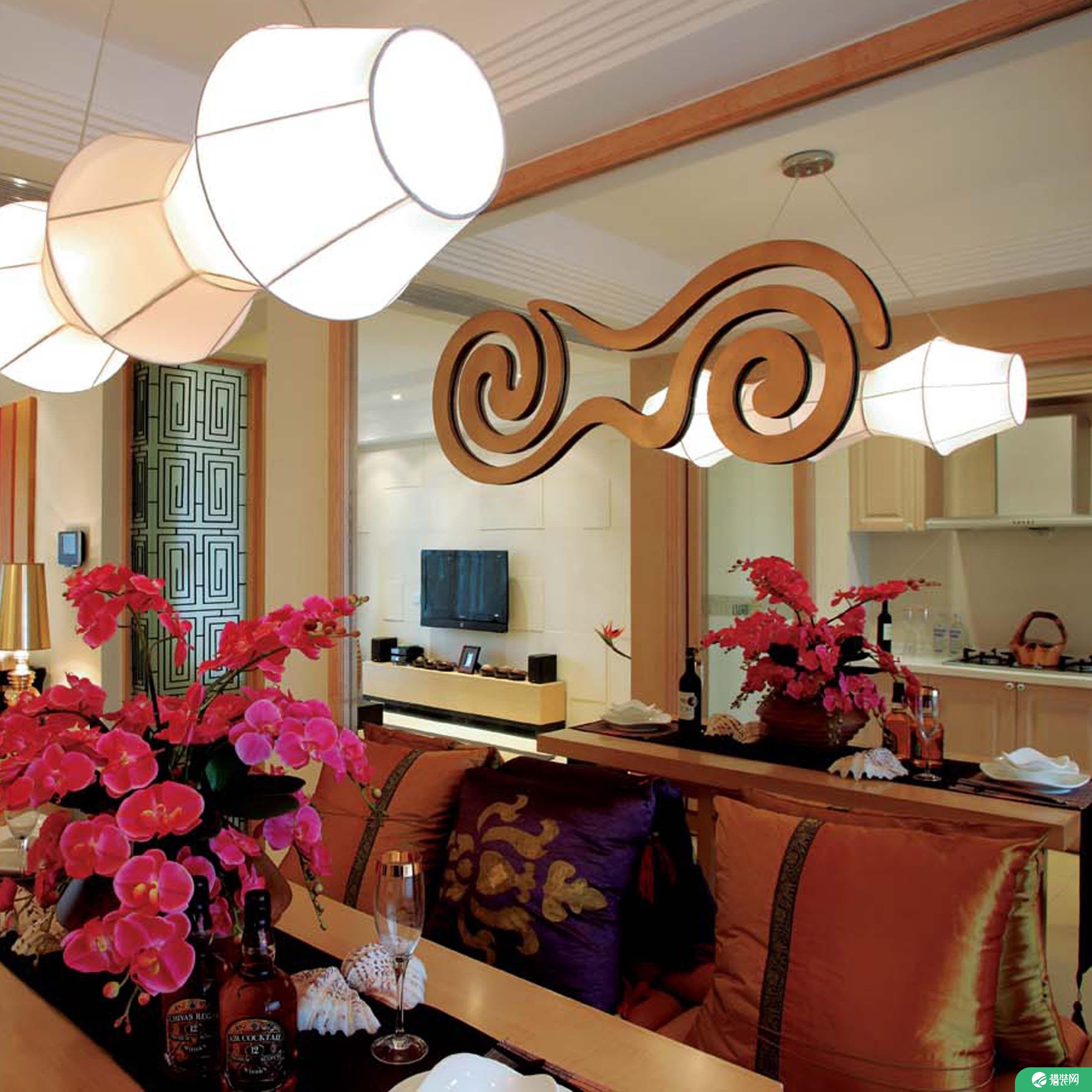 福州140平三室东南亚风格装修，让生活变成度假