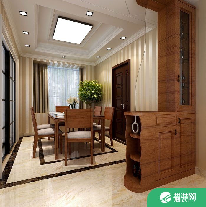 南昌新中式85㎡二居装修效果图