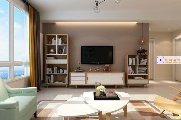 济南现代风格小两居室装修效果图