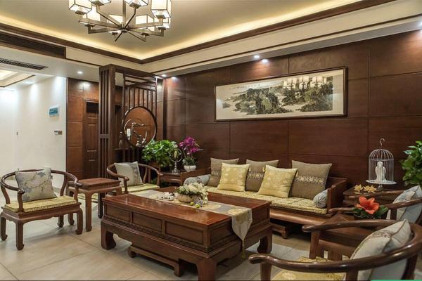 重庆中式风格四居室装修案例