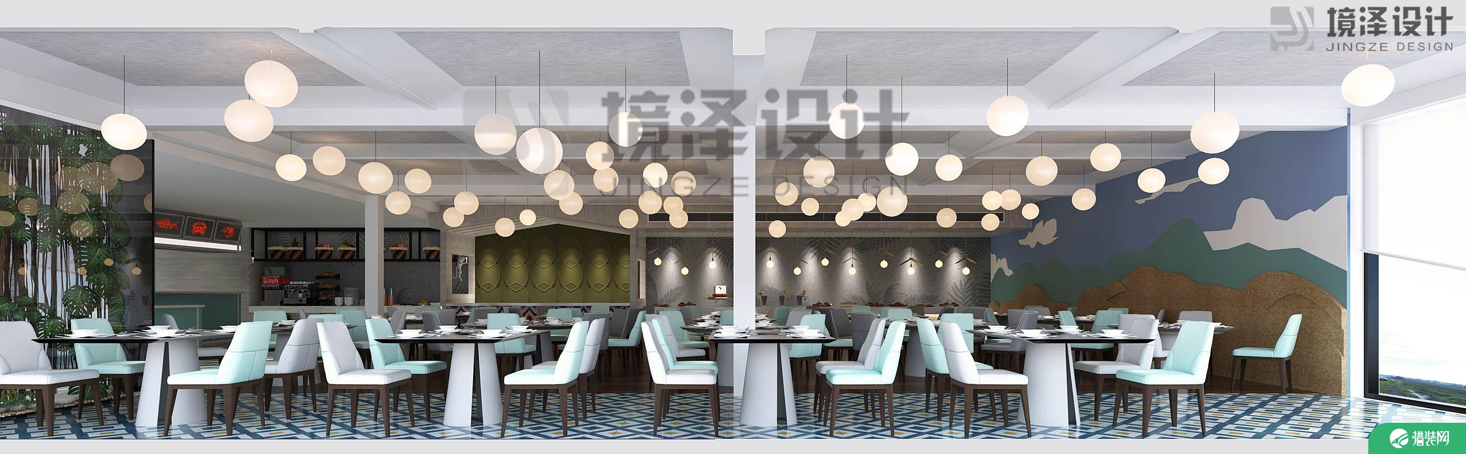 厦门菲律宾薄荷岛海鲜餐厅装修效果图