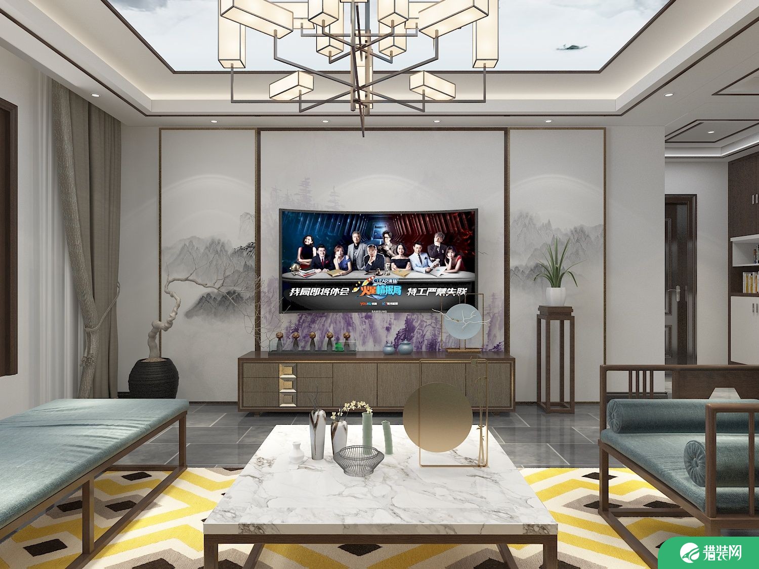 新中式风格家庭装修案例 新中式风格家装效果图欣赏