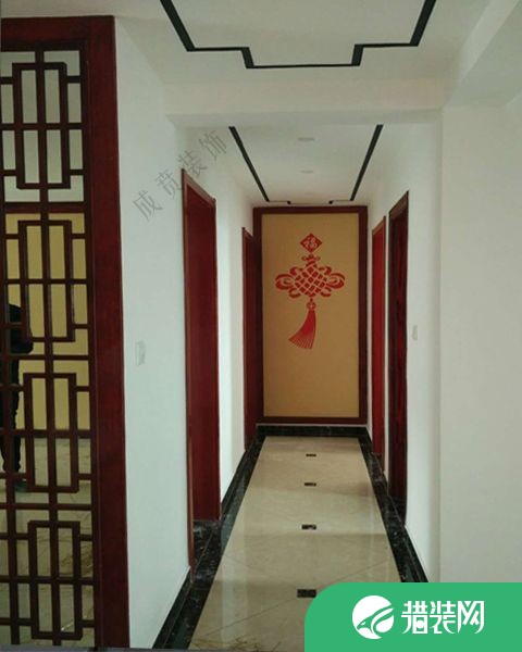 济南华山龙城中式三居室装修效果图
