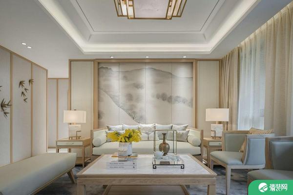 广州素雅新中式三居室装修，细节之处显优雅！