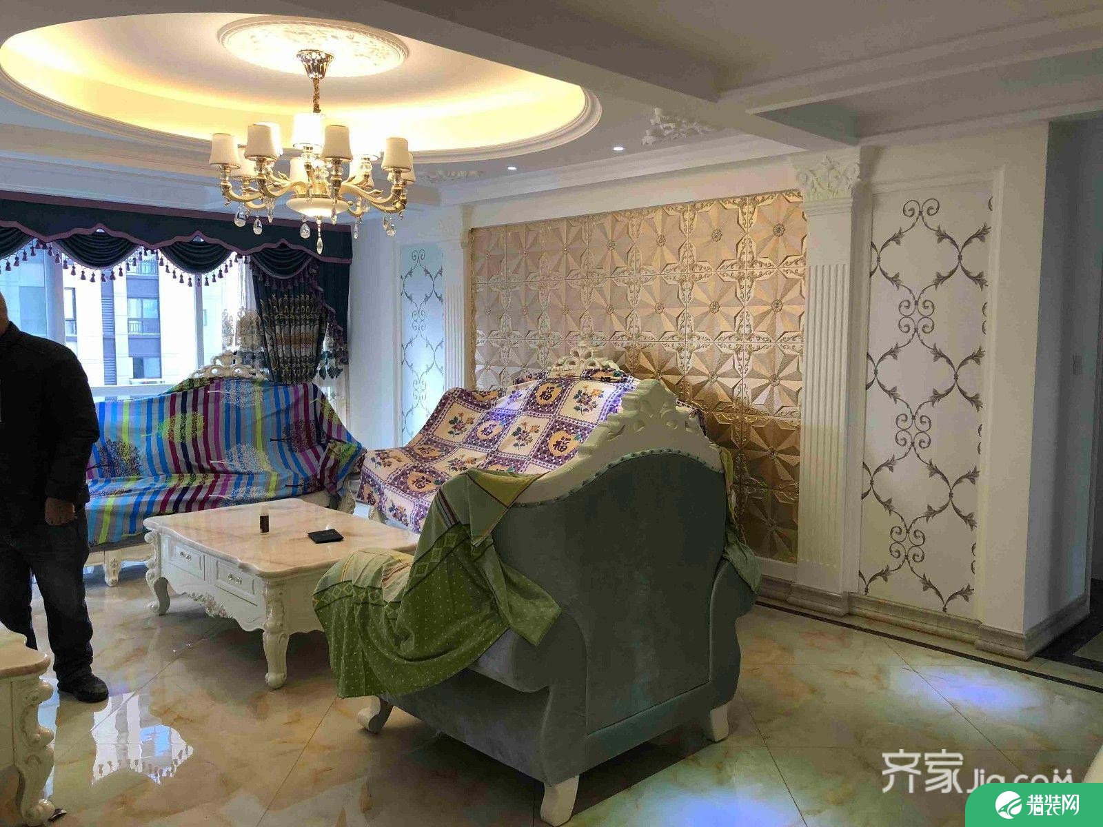 福州名城国际166平欧式奢华三居室装修效果图欣赏
