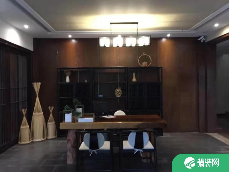 重庆中央华庭中式风格四居室装修案例展示