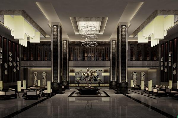 武汉光谷君和格雷斯酒店，古典中式风格装修