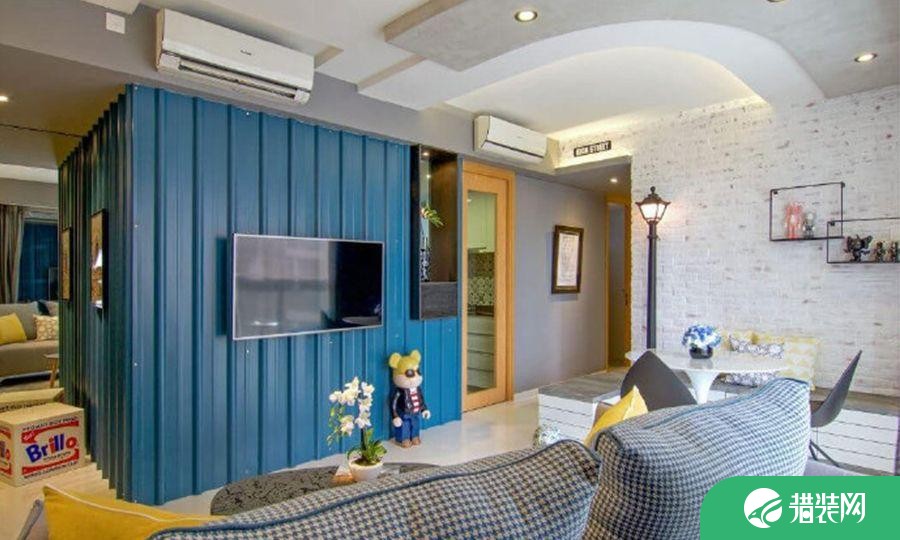 杭州创一居-银领时代现代简约二居室装修效果图