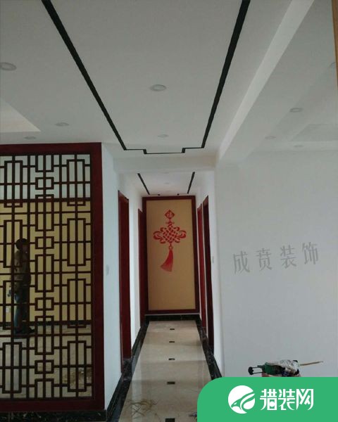 济南华山龙城中式三居室装修效果图