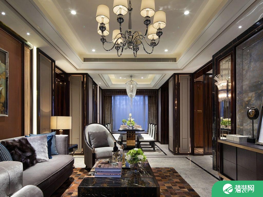 广州新古典风格三居室装修效果图
