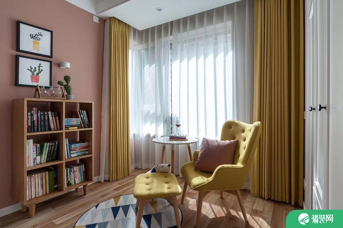 河北石家庄紫苹果装饰新客东园100平两室一厅案例图