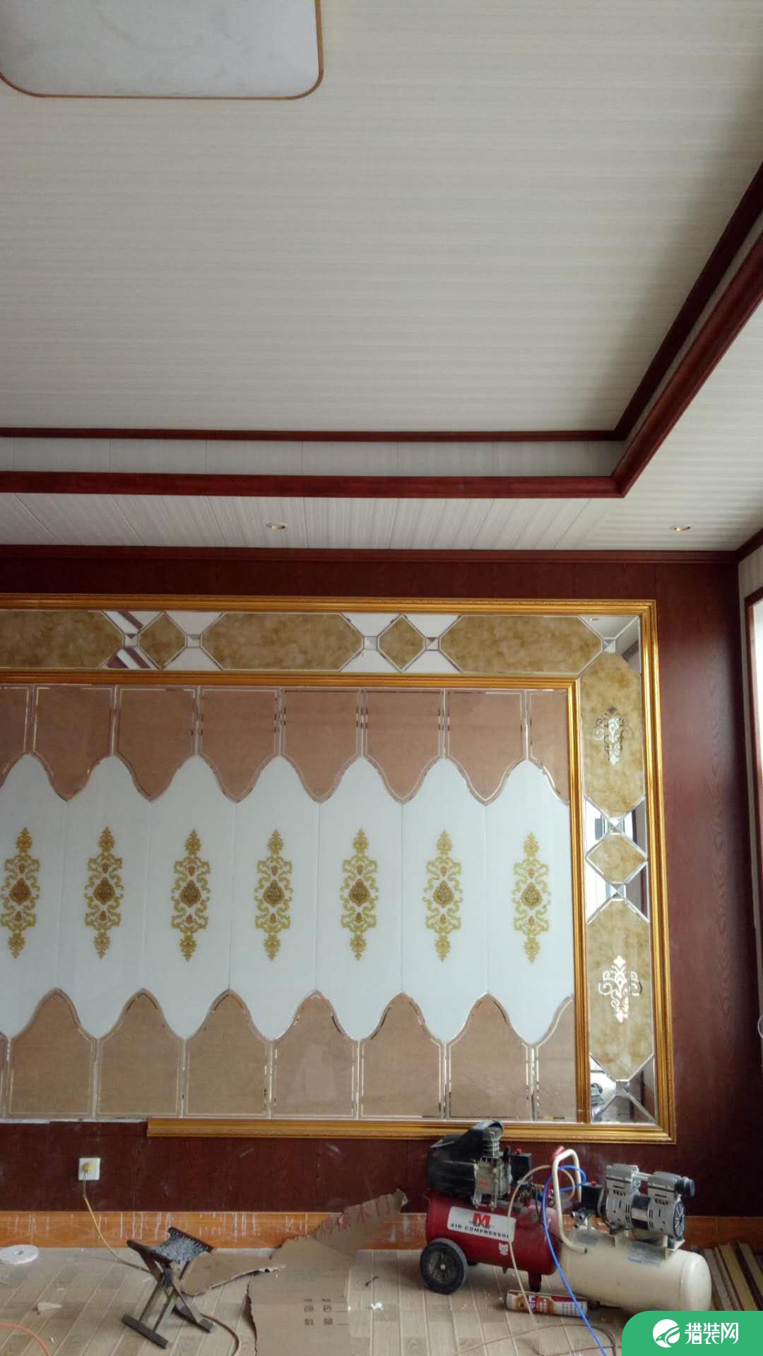 济南中式风格三居室装修实景图