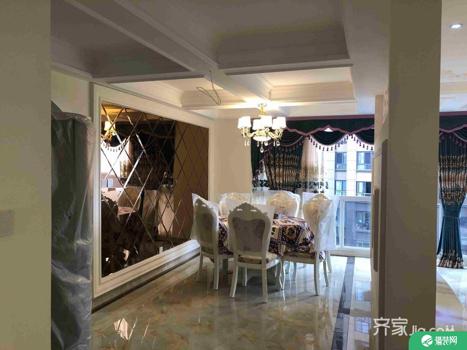 福州名城国际166平欧式奢华三居室装修效果图欣赏