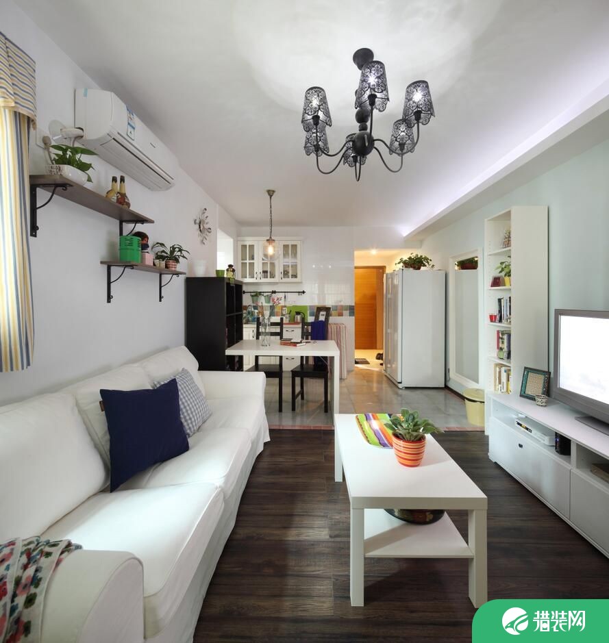 长沙湘江世纪城欧式风格装修案例 三居室装修效果图