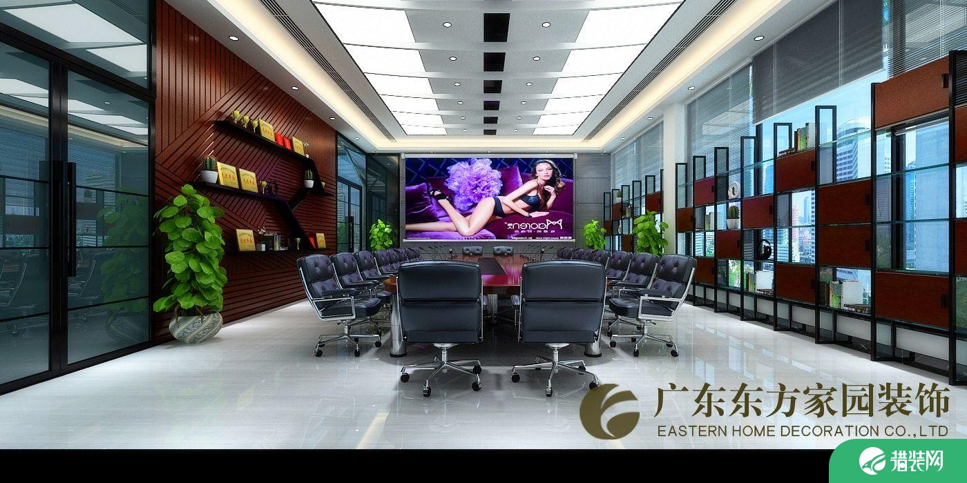 惠州大红马办公室现代风格装修效果图