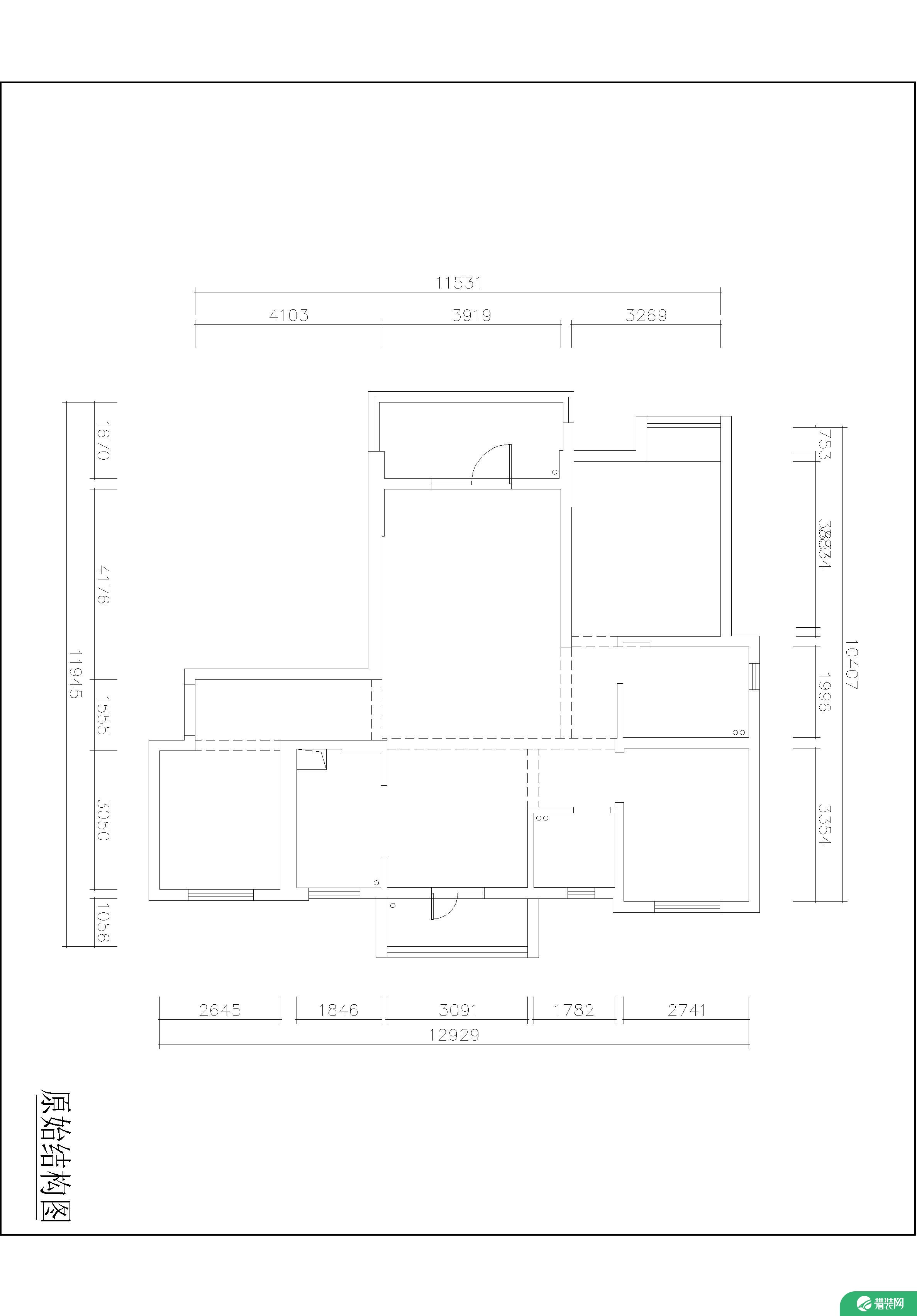 武汉银湖城欧式风格三居室设计案例