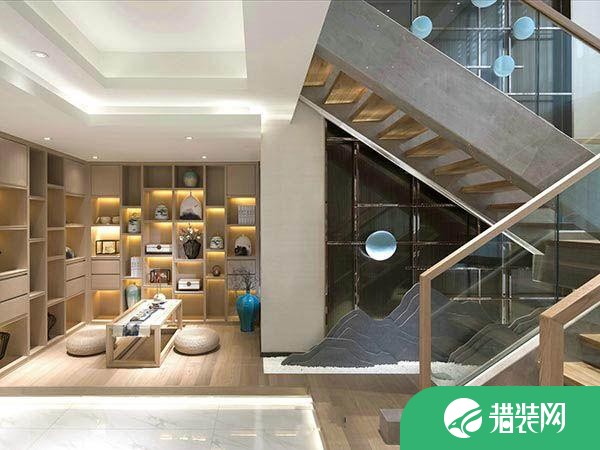 赣州雅致新中式风格三居室装修效果图