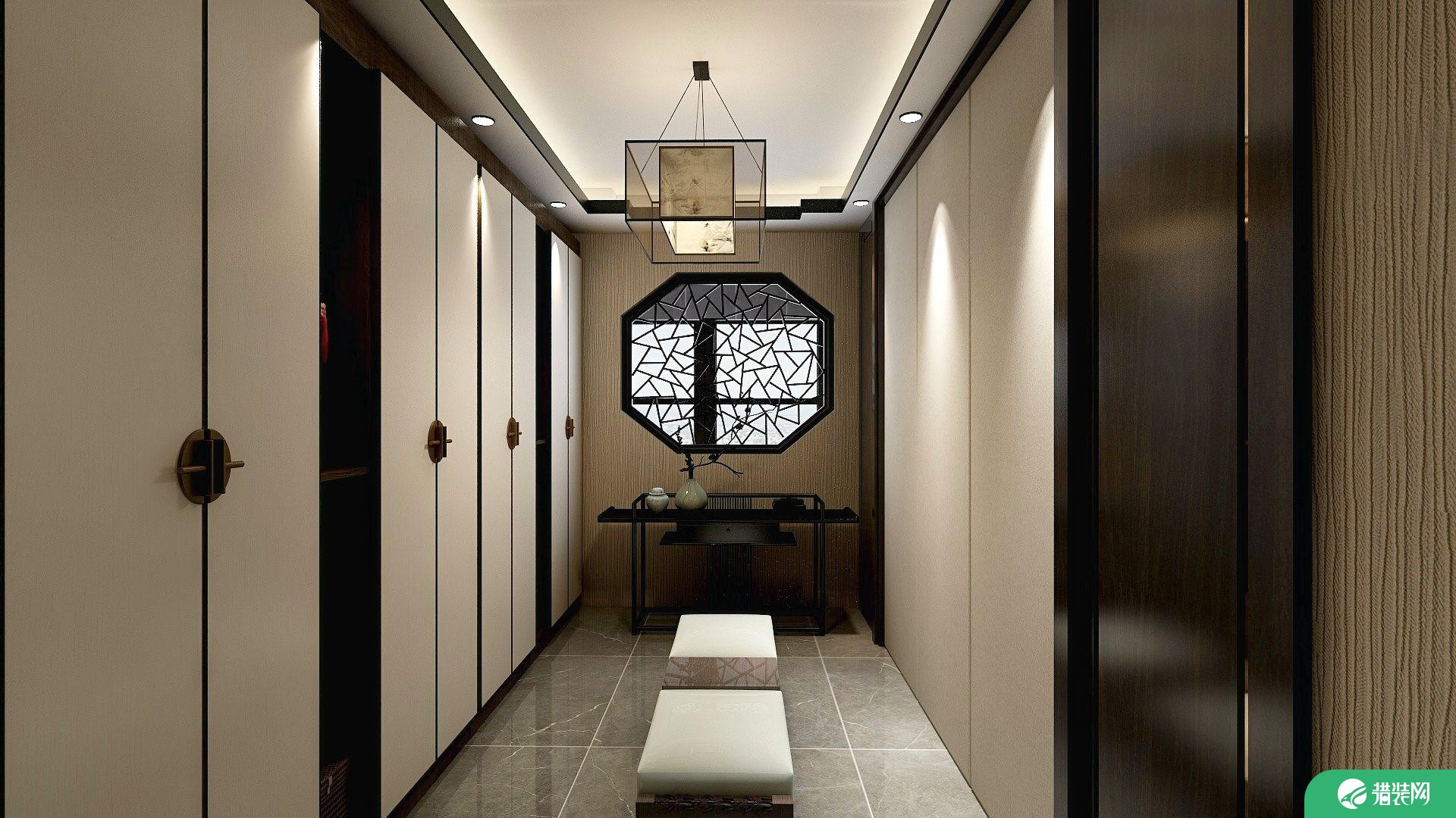 南京红姆装饰250平古典新中式风格四居室装修案例