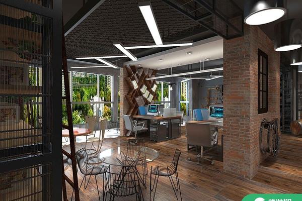 『西安』建工科技创业基地  工业风办公室装修效果图