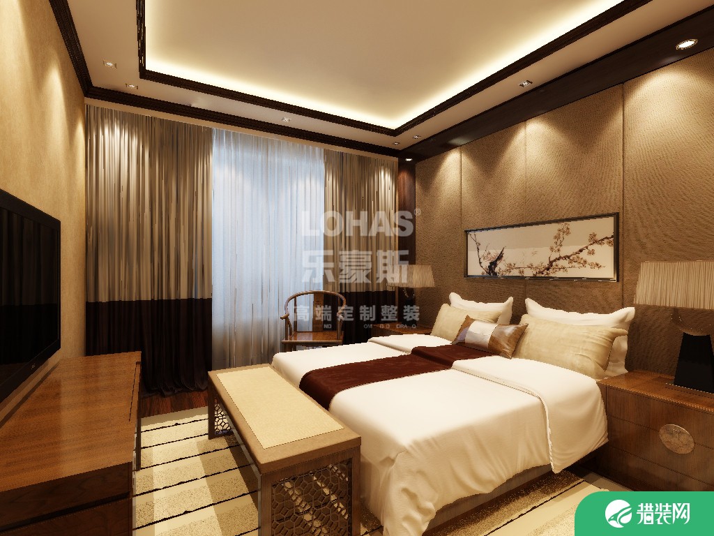 天津红星国际  新中式别墅装修设计效果图
