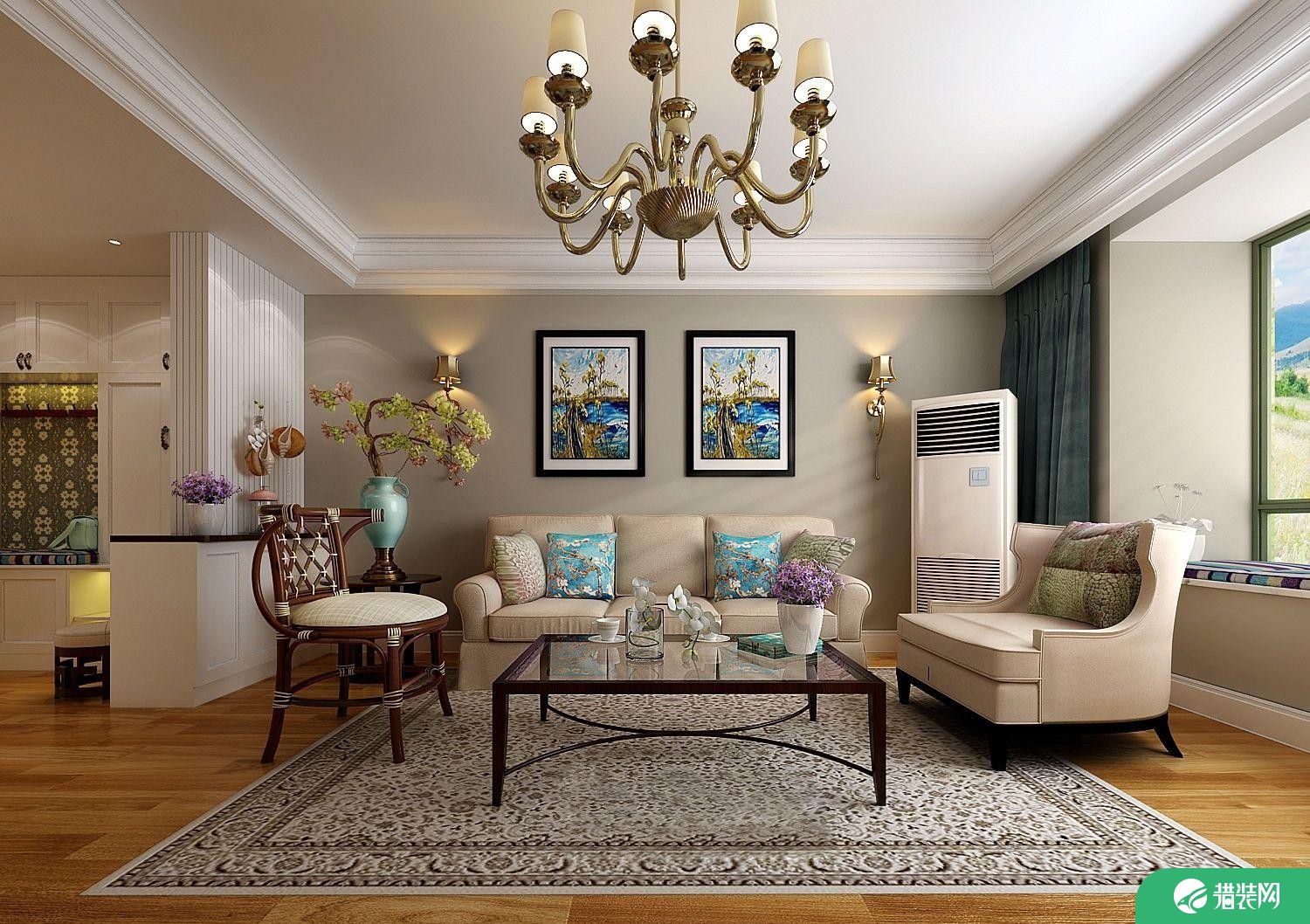 福州140平美式三居装修，优雅精致超有质感