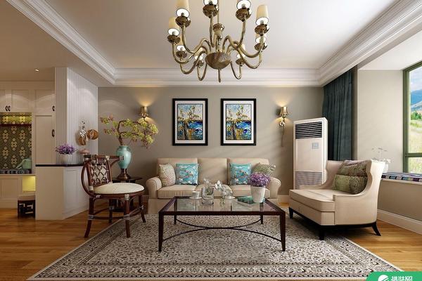 福州140平美式三居装修，优雅精致超有质感
