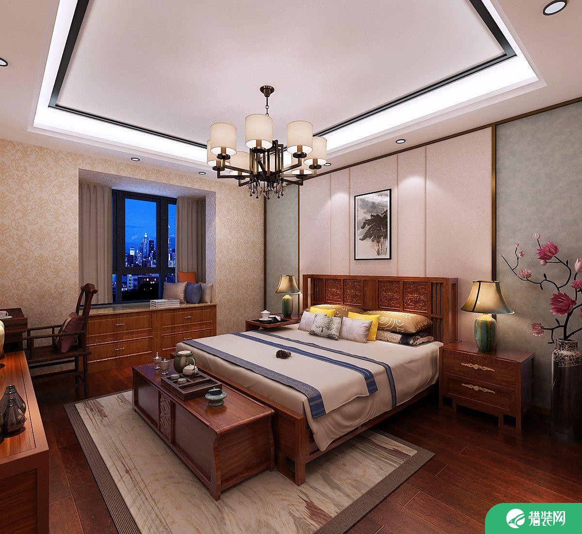 福州新中式三居室装修，演绎中国的传统文化