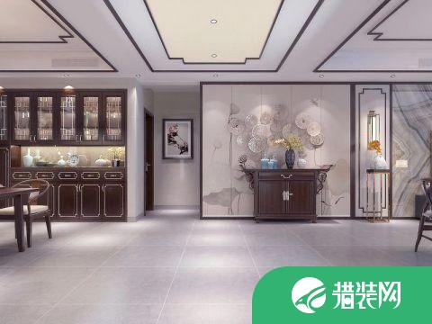 廊坊胜芳米兰雅居新中式别墅装修案例展示