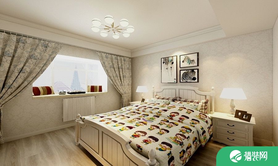 南京欧式风格三房装修设计 日光佳园小区欧式风格家庭装修