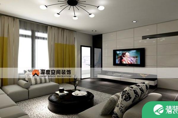 惠州东南首府三房装修  简约风格家庭装修效果图