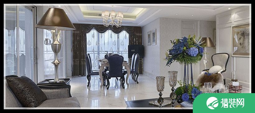 武汉美式风格两房装修设计效果图 美式风格家庭装修设计