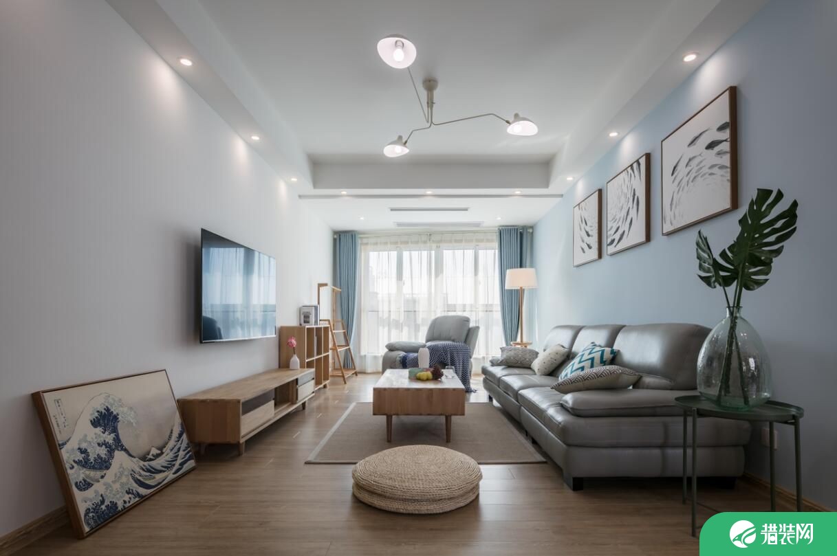 武汉78㎡简约风格家庭装修 78平米两房装修设计