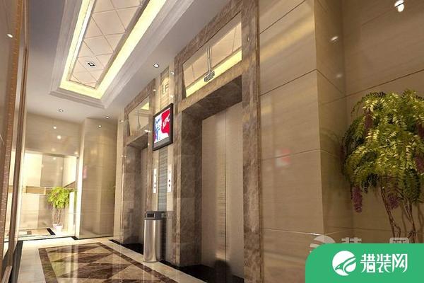 安庆御景国际电梯大堂写字楼装修效果图