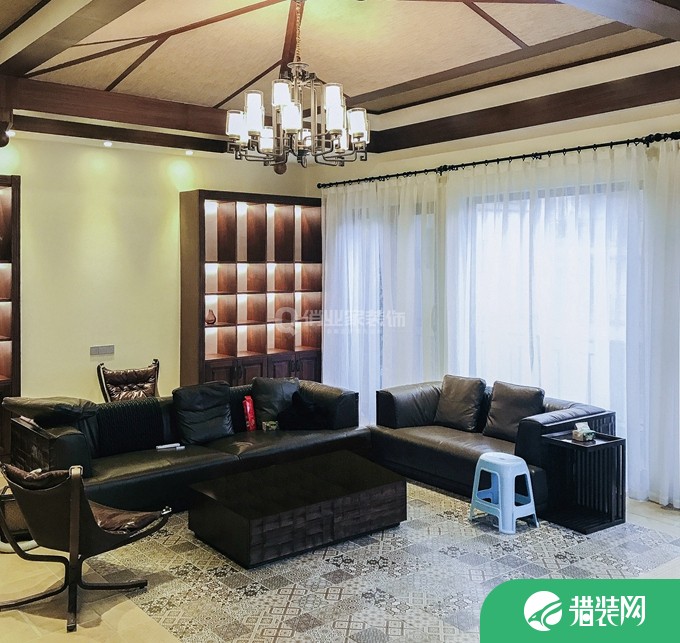 重庆远洋高尔夫别墅|新中式风格装修|实景案例图