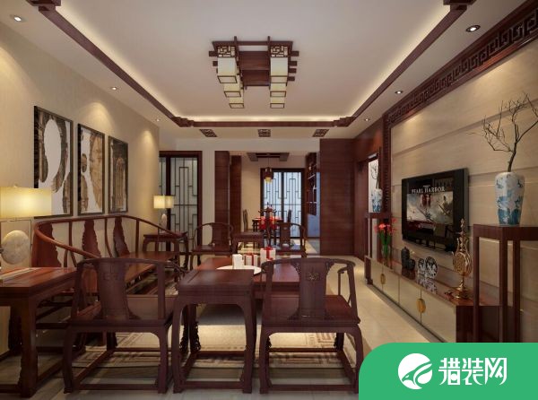 深圳佳兆业广场-中式风格家庭装修案例欣赏