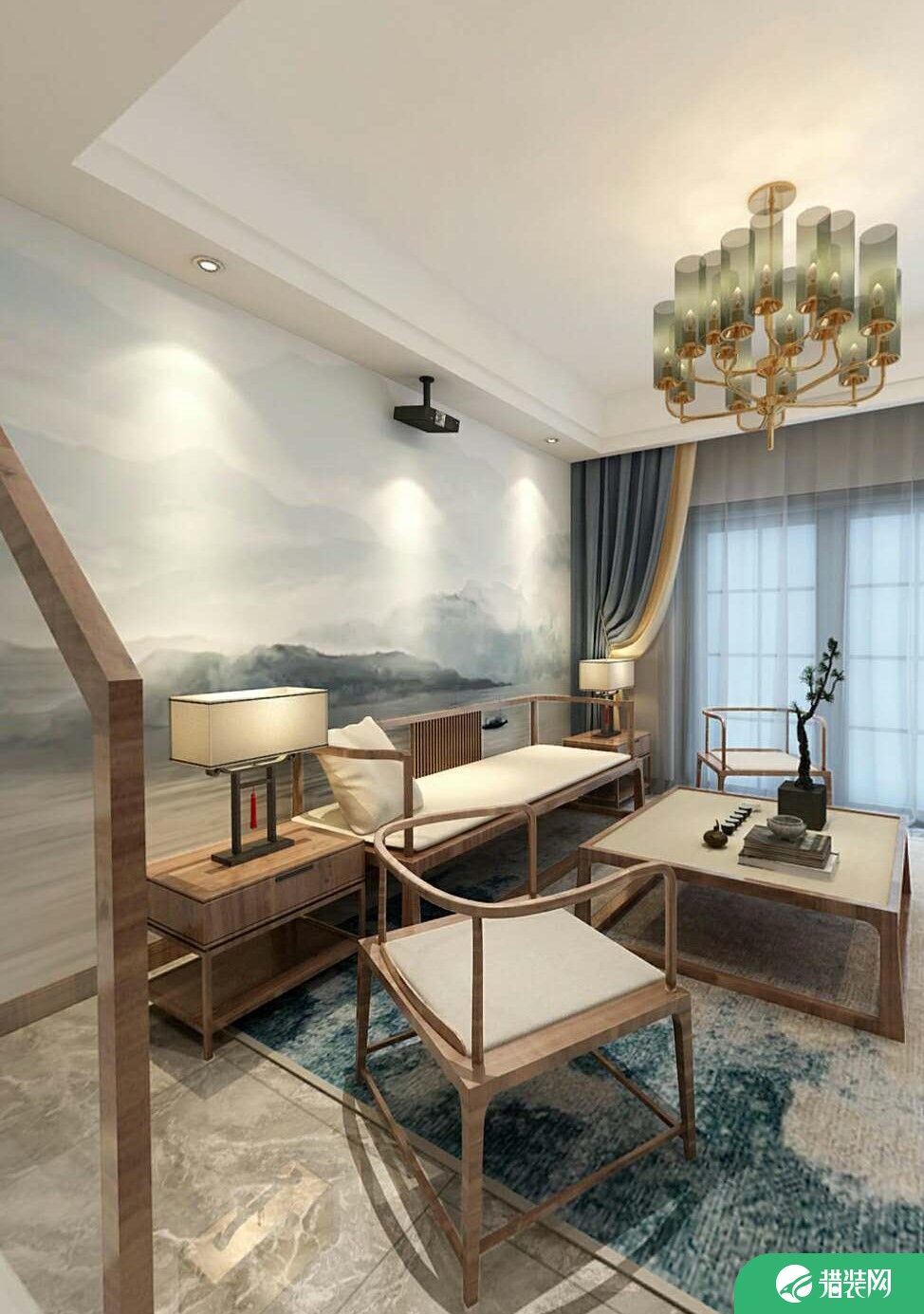 金都海尚国际新中式设计 新中式风格四房家庭装修