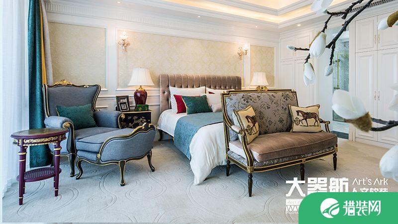 广州中港绿泰欧式别墅装修案例，奢华夺目的艺术之作！