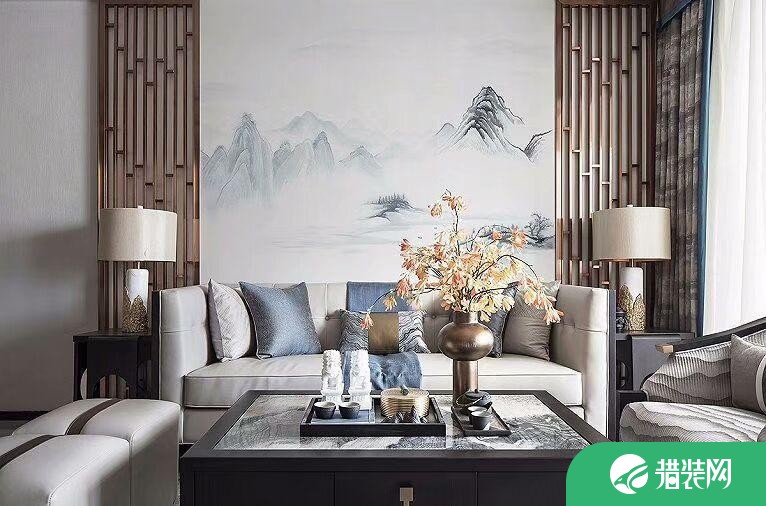 重庆97㎡中式风格三居室装修效果图