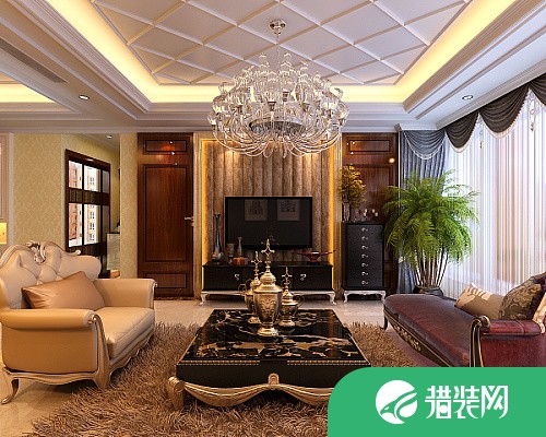 深圳湾畔花园 美式风格家庭装修设计案例效果
