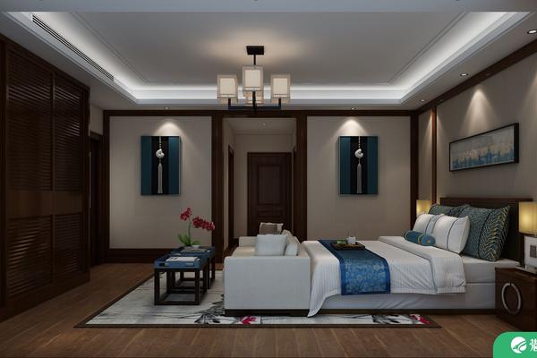 新中式四居室装修 新中式风格家庭装修效果图