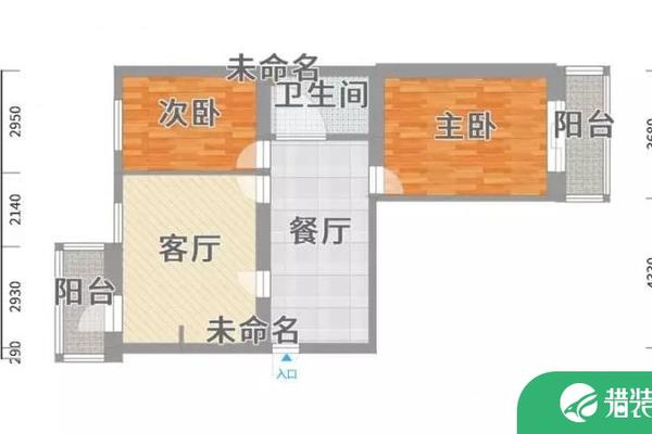 广州简约风格两居室装修效果图