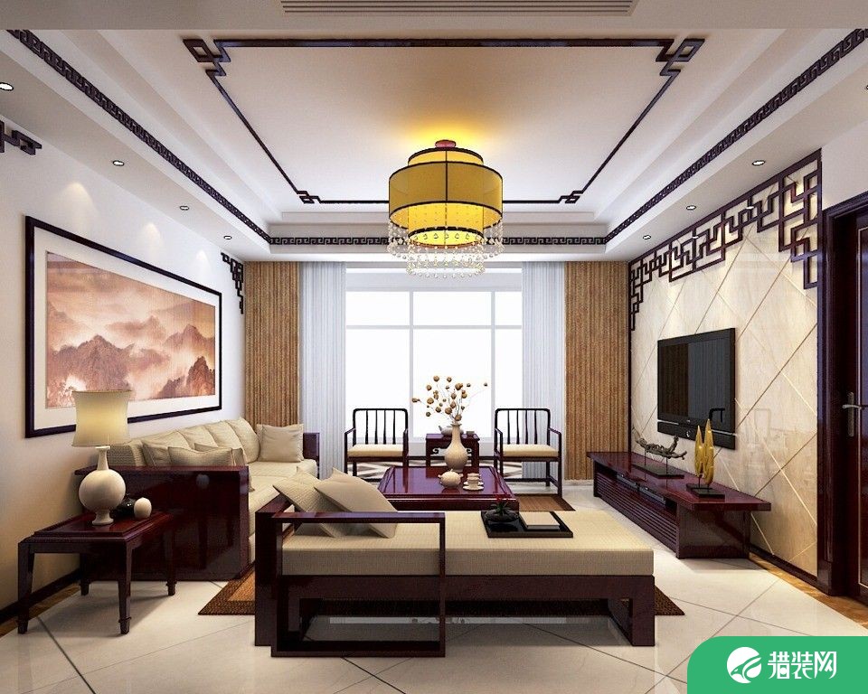 青岛中式风格小两居室装修图片赏析