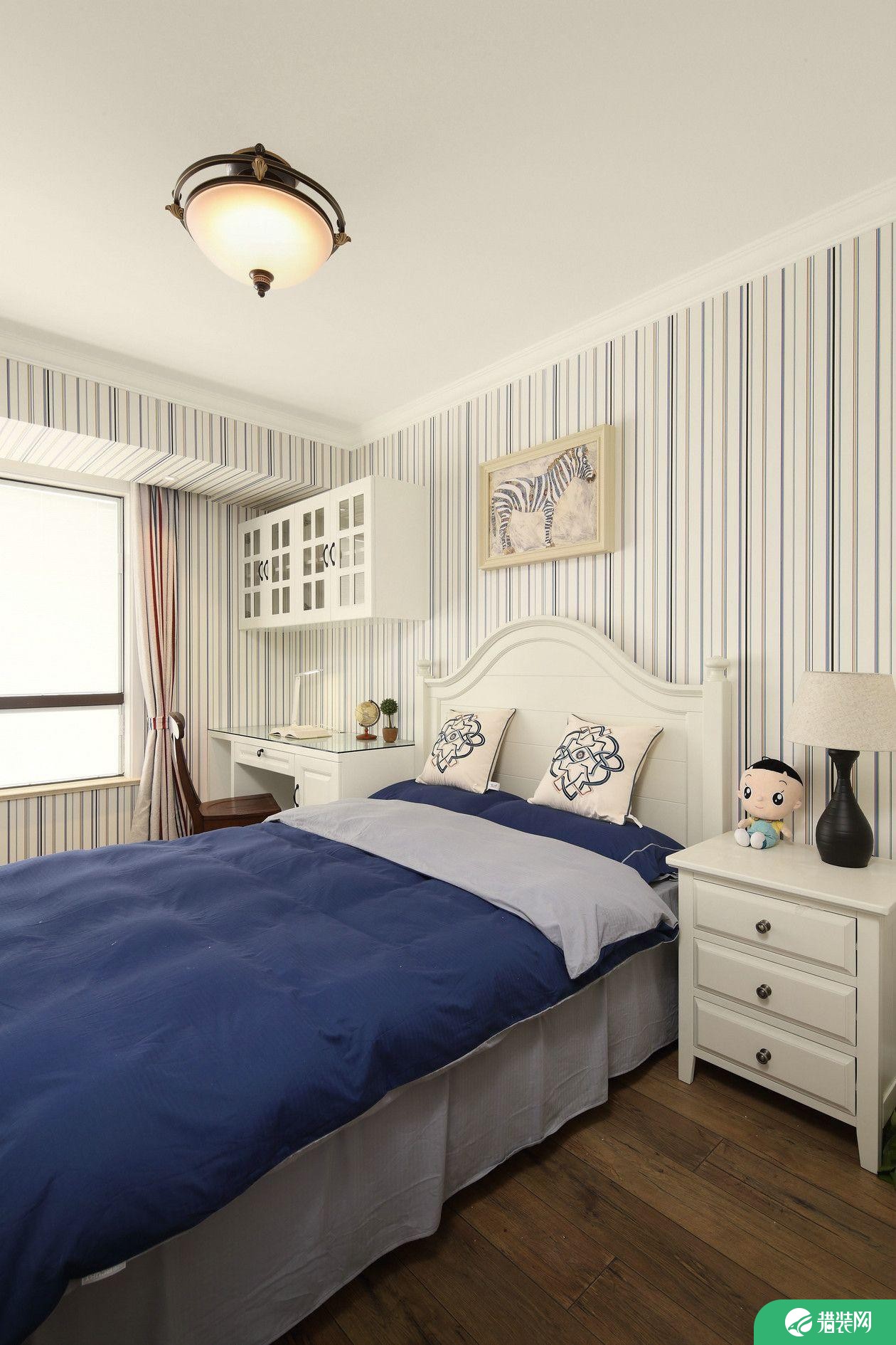 珠海美式风格三居室装修效果图